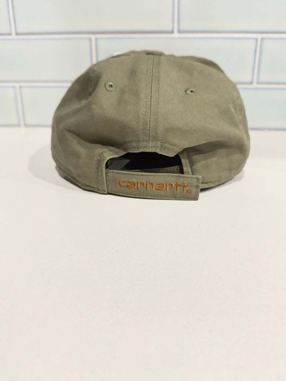 Carhartt canvas baseball hat army green - new - Picture 2 of 3